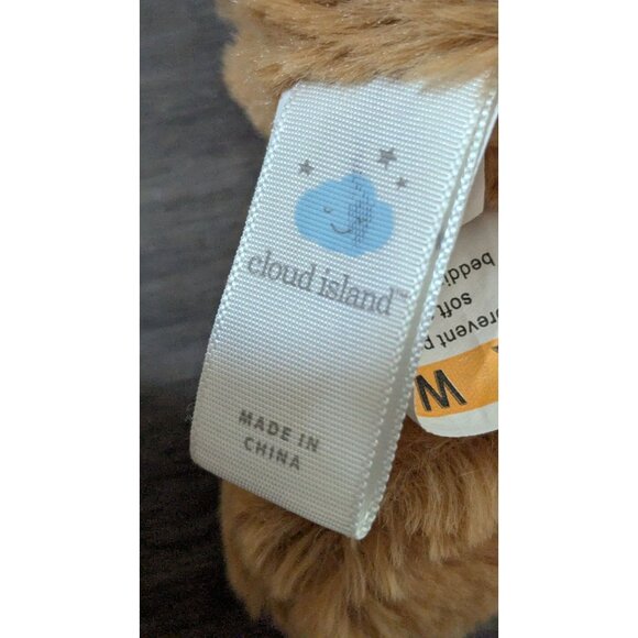 Cloud Island Plush Dog stuffed animal toy  Tan Rattle Soft & Cuddly For Kids 8" - Picture 6 of 9